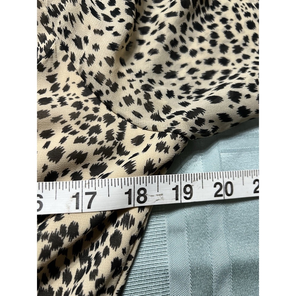 Baltic Born Maxi Dress Cha Cha Leopard Dot Print Taupe Sz M Flowy Boho Lined - Picture 7 of 7